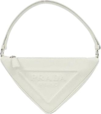 Prada Pre-owned Grace LUX Schoudertas - Dames - Vintage Mini Tas - Wit - ONE Size - Leer - Vintage