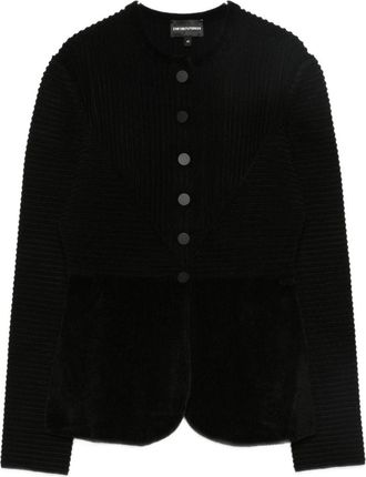 Emporio Armani Buttoned Crewneck Jacket