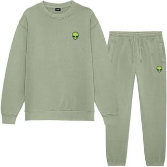 Dalix Alien Sweatsuit in Oil Green at Nordstrom, Size Xxx-Large