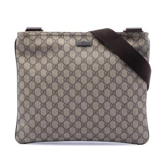 Gucci Vintage, unisex, Beige, ONE Size, Leer, Pre-owned Vintage Crossbody Bag