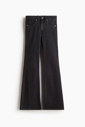 H&M Flared High Jeans in Black/washed at Nordstrom, Size 10