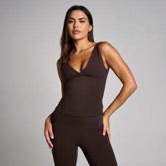 MyProtein MP Mujer Tempo Triangle Top - Cacao - XS