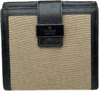 Gucci Pre-owned Vintage Portemonnee - Dames - Vintage Accessoires - Beige - ONE Size - Leer - Vintage