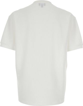 Giorgio Armani Mens T-Shirt Crew Neck White Elastane T-Shirts And Polos