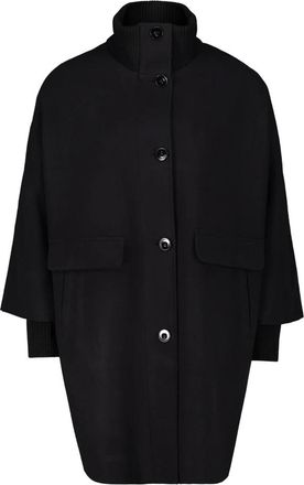 Betty Barclay Jassen, Dames, Zwart, 4Xl, Wol, Elegante wollen jas met breidetails