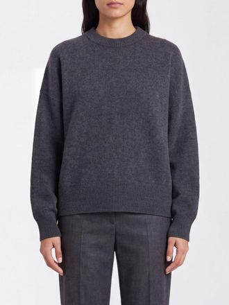 R&oacute;he Crew Neck Stretch Wool Jumper with Dropped Shoulders and Ribbed Trims