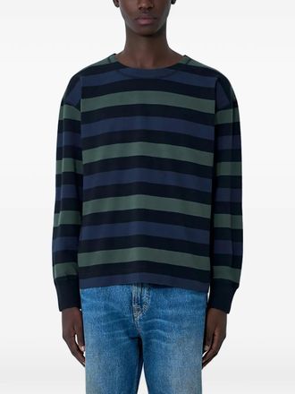 Margaret Howell striped T-shirt - Black