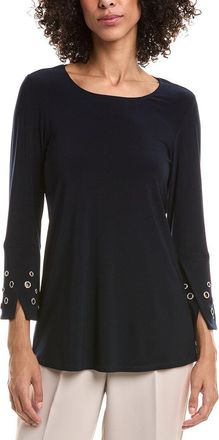 Joseph Ribkoff Crystal Grommet Top