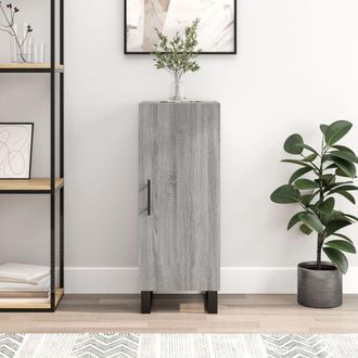 Berkfield Home Sideboard Grey Sonoma 34.5x34x90 cm Engineered Wood