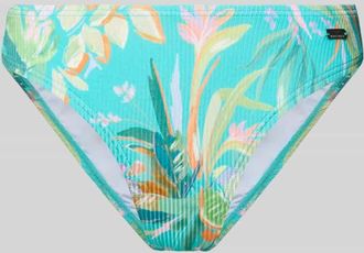 Venice Beach Bikinihose im Allover-Look Modell Sandra in Tuerkis, Gr&ouml;&szlig;e 34