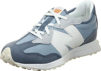 New Balance GS327DE Juniors Low Top Lace Up Synthetic Trainers (Light Blue, UK 4)