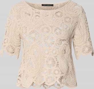 Betty Barclay Strickshirt mit Rundhalsausschnitt in Taupe, Gr&ouml;&szlig;e 36