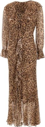 Rixo Maxi Dresses, female, Brown, S, Grayce Long Dress