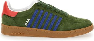 Dsquared2 Green Low-Top Boxer Sneakers