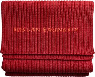 Ruslan Baginskiy Bufanda de lana merino - Accessories - Mujer - Rojo - ONE SIZE