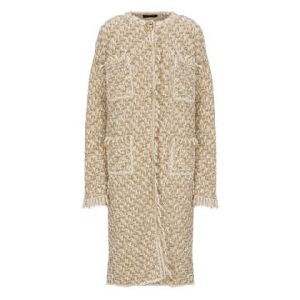 Fabiana Filippi Dames, Mantels, Geel, Maat: 2XS