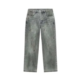 Ksubi Straight Jeans, male, Gray, Size: W30 Pantaloni Jeans Maxx Greaser