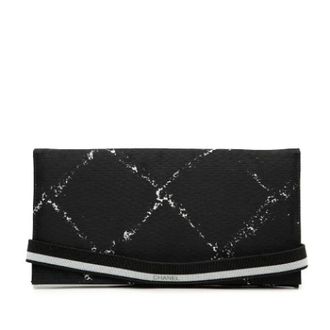 Chanel Pre-owned Wallets, female, Black, Size: ONE SIZE Pre-owned Long Wallet