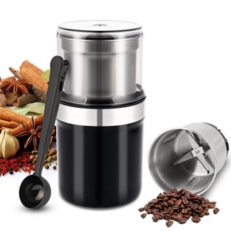 OEM Molinillo De Caf&eacute; El&eacute;ctrico Con Recipiente Extra&iacute;ble De Acero Inoxidable - 200 W, Capacidad De 100 G. Molinillo De Especias Para Granos De Caf&eacute;, Espec