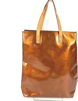 Louis Vuitton Bronze Brown Monogram Vernis Handbag Tote Bag (Pre-Owned)