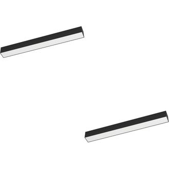 Loops 2 PACK Sleek Black LED Wall Light for Indoor Space - Home Lighting