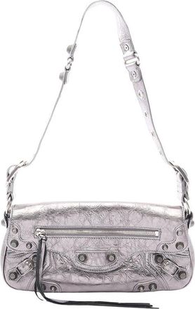 Balenciaga Pre-owned Balenciaga Metallic Lambskin Motocross Le Cagole Sling Crossbody Ladies EJ5R7AW52SWWRD4Y