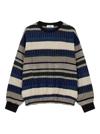 TOMBOY striped jumper - women - Acrylic/Modacrylic - OS - Black
