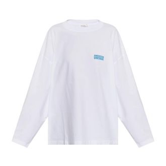 American Vintage Dames, Tops, Wit, Maat: M/L Katoen