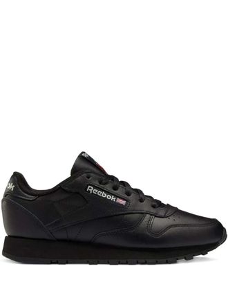 Reebok leather sneakers - women - Calf Leather/Fabric/Rubber - 10.5 - Black