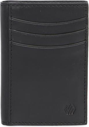 Johnston & Murphy Hunter Glazed Leather Money Clip Wallet in Black at Nordstrom Rack