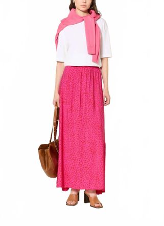Ichi Macy Maxi Skirt In Pink