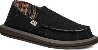 Sanuk Donna Convertible Hemp Slip-On Shoe in Blk at Nordstrom, Size 10