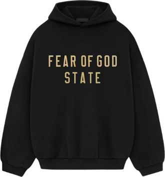 Fear of God Essentials Fleece Hoodie - Heren - Hoodies - Zwart - S - Hoodies & sweatvesten