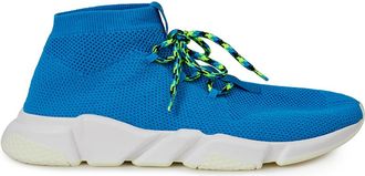 Balenciaga Blue Cotton Athletic Mens Sneakers