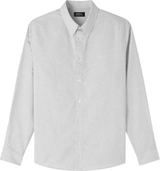 A.P.C. Camicia Oxford Coguh H12499 LAA - - Shirts - Uomo - Grigio - M