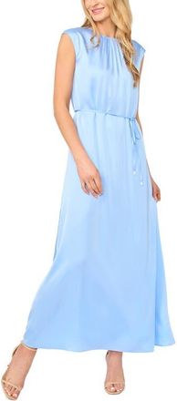 Ted Baker Parker Gathered Neck Maxi Dress in Sky at Nordstrom, Size X-Large