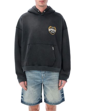 Represent Angel Border Boxy Cracked Hoodie