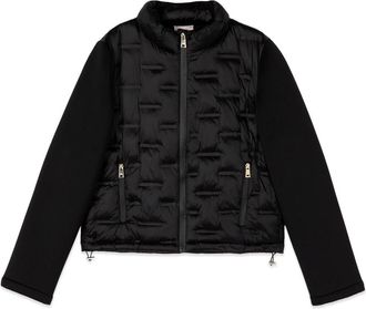 Oltre Lichtgewicht pufferjack met scuba mouwen - Dames - Winterjassen - Zwart - XS - Polyester - Jassen