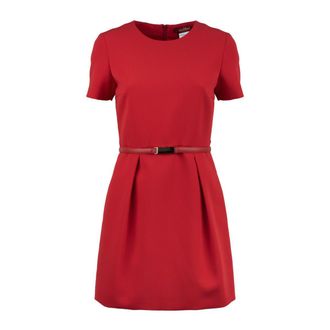 Max Mara Red Cady Minidress