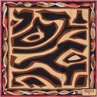 Pucci Labirinto silk twill scarf