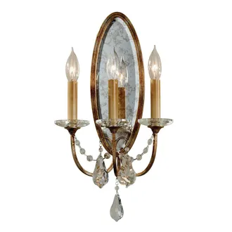 Netlighting Valentina 3 Light Indoor Candle Wall Light Bronze E14