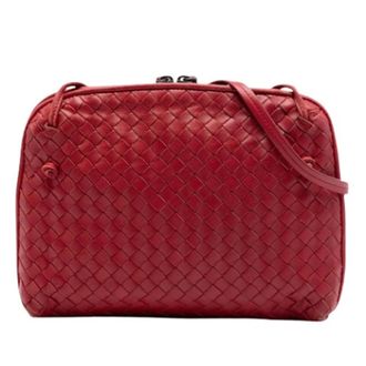 Bottega Veneta Pre-owned Cross Body Bags, female, Red, Size: ONE SIZE Pre-owned Nodini Crossbody Bag