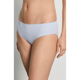 Hanro Invisible Touch High Cut Briefs in Blue Dove at Nordstrom, Size X-Small