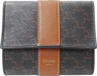 Celine Brown Leather Wallet (Bi-Fold) (Pre-Owned)