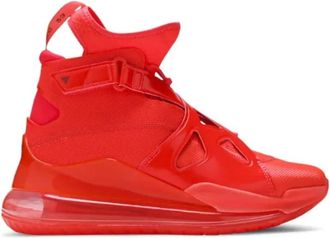 Nike Jordan Schoenen, Heren, Rood, 38 EU, Leer, Red October Leather Sneakers