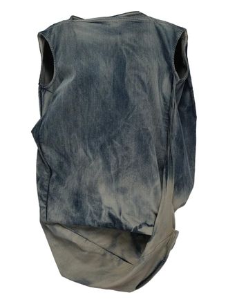 Rick Owens degrade sleeveless top - Blue
