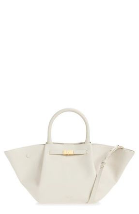 DeMellier New York Leather East/West Midi Tote in Chalk at Nordstrom