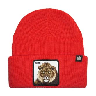 Goorin Brothers Animal Farm Beanie Hat met Front Patch - Dames - Hoeden - Rood - ONE Size - Wol - Accessoires