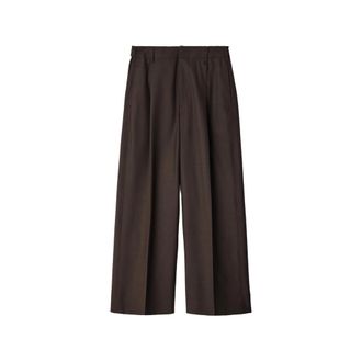 Christophe Lemaire Single-pleat Tailored Pants In Tropical Wool Blend
