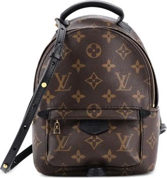 Louis Vuitton Zaino Palm Springs mini in tela con monogramma - Marrone